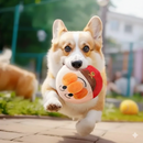 Balle sauteuse électrique en peluche pour chiens – Jouet rechargeable par USB