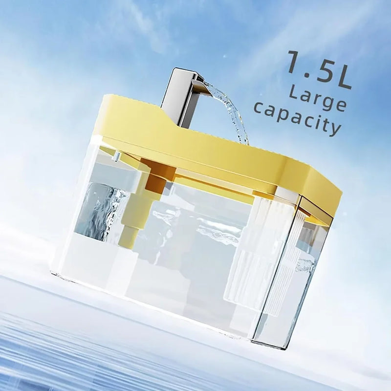 Fontaine à eau automatique pour chat – Pompe silencieuse et bol filtre