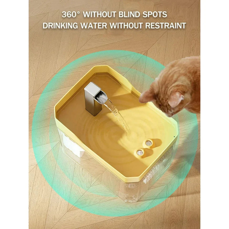 Fontaine à eau automatique pour chat – Pompe silencieuse et bol filtre