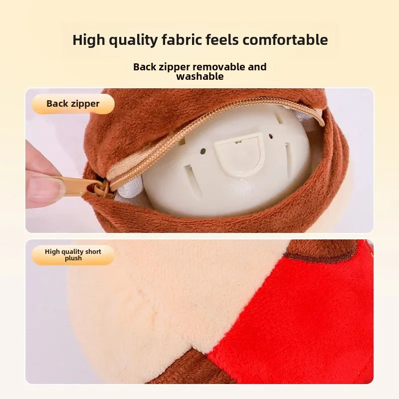 Balle sauteuse électrique en peluche pour chiens – Jouet rechargeable par USB