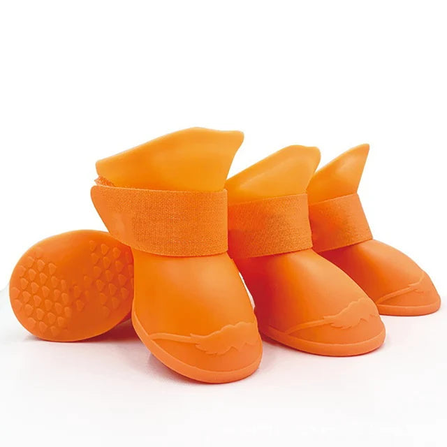 Bottes imperméables en caoutchouc pour chiens – Protections antidérapantes pour les pattes
