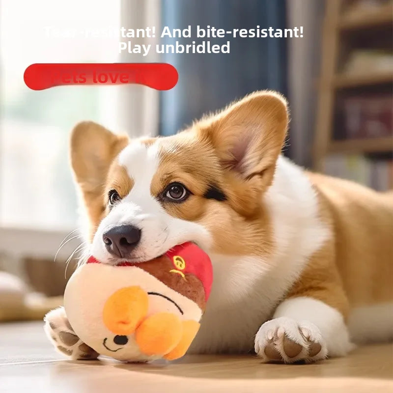 Balle sauteuse électrique en peluche pour chiens – Jouet rechargeable par USB